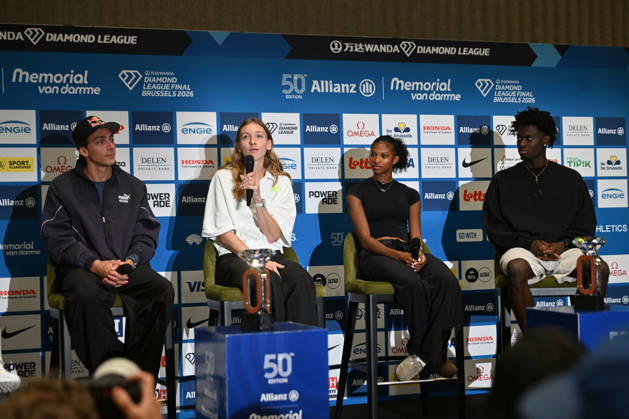 Athletics, Diamond League Meeting, 50th Van Damme Memorial in Brussels, press conference