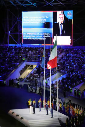 OTHER - Mediterranean Games - 20th Mediterranean Games Photo by IPA ABACAPRESS.COM88086541 - 2026 Mediterranean Games closing ceremony in Taranto. During the 20th Mediterranean Games, held in Taranto, Italy, on September 3, 2026 Taranto Italy  Copyright: xIPAxSport ABACAx