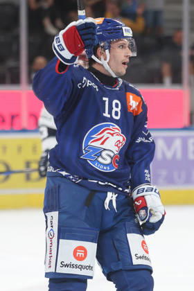 September 3, 2026, Zurich, SWITZERLAND, Swiss Life Arena, 2026–2027 Ice Hockey Season, Exhibition Game: ZSC Lions vs. Schwenninger Wild Wings, Nicolas Baechler, ZSC Lions