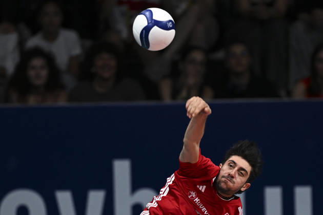 Turkiye v Denmark - CEV EuroVolley 2026 Men Friendly Match ANKARA, TURKIYE - SEPTEMBER 4: Ahmet Tumer (3) of Turkiye in action during a friendly match ahead of the 2026 CEV Men s European Volleyball Championship between Turkiye and Denmark at Baskent Volleyball Hall in Ankara, Turkiye, on September 4, 2026. Ismail Kaplan Anadolu Ankara Turkey. Editorial use only. Please get in touch for any other usage.  Copyright: x2026xAnadoluxIsmailxKaplanx