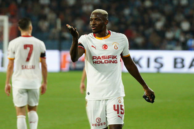 September 4, 2026, Basaksehir, Istanbul, Turkey: Victor Osimhen (C) of Galatasaray celebrates after scoring his team s first goal during the Turkish Super League 2026 27 match between Basaksehir and Galatasaray at the Basaksehir Fatih Terim Stadium in Istanbul, Turkey, on September 4, 2026. Basaksehir Turkey - ZUMAu194 20260904_zip_u194_015 Copyright: xTolgaxUluturkx