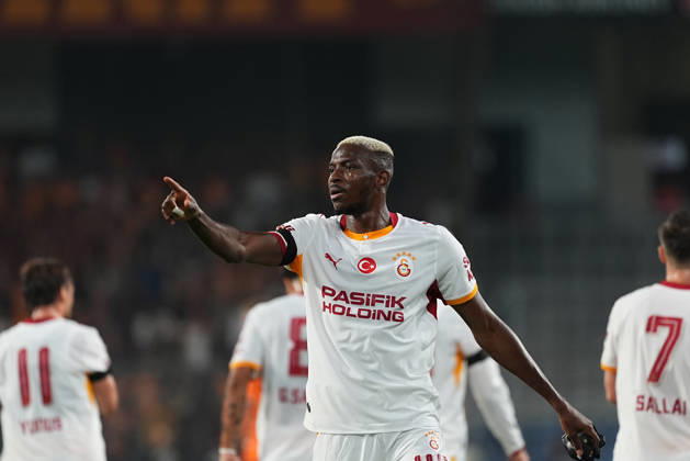 Istanbul Basaksehir v Galatasaray - Turkish Super Lig ISTANBUL, TURKIYE - SEPTEMBER 4: Victor Osimhen (45) of Galatasaray celebrates after scoring a goal during the Turkish Super Lig 4th week football match between Istanbul Basaksehir and Galatasaray at Basaksehir Fatih Terim Stadium in Istanbul, Turkiye on September 4, 2026. Adem Kutucu Anadolu Istanbul Turkey. Editorial use only. Please get in touch for any other usage.  Copyright: x2026xAnadoluxAdemxKutucux