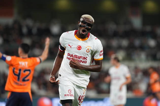 Istanbul Basaksehir v Galatasaray - Turkish Super Lig ISTANBUL, TURKIYE - SEPTEMBER 4: Victor Osimhen (45) of Galatasaray celebrates after scoring a goal during the Turkish Super Lig 4th week football match between Istanbul Basaksehir and Galatasaray at Basaksehir Fatih Terim Stadium in Istanbul, Turkiye on September 4, 2026. Adem Kutucu Anadolu Istanbul Turkey. Editorial use only. Please get in touch for any other usage.  Copyright: x2026xAnadoluxAdemxKutucux