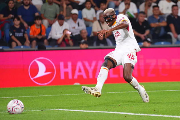 ISTANBUL, TURKEY - SEPTEMBER 04: Victor Osimhen of Galatasaray SK shoots during the Turkish Super League 2026 27 match between Baseaksehir FK and Galatasaray SK at Basaksehir Fatih Terim Stadium, 2026 in Istanbul, Turkey. Istanbul Basaksehir Turkey Copyright: xSeskimphotox BSehir-GSaray-040926 (3)