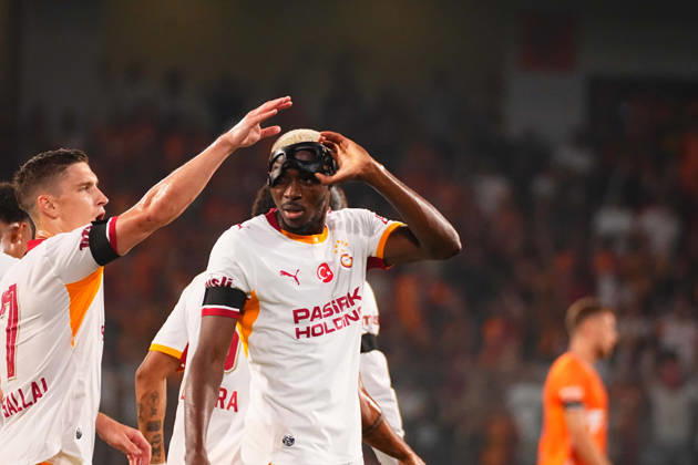 ISTANBUL, TURKEY - SEPTEMBER 04: Victor Osimhen of Galatasaray SK celebrates after scoring the first goal of his team during the Turkish Super League 2026 27 match between Baseaksehir FK and Galatasaray SK at Basaksehir Fatih Terim Stadium, 2026 in Istanbul, Turkey. Istanbul Basaksehir Turkey Copyright: xSeskimphotox BSehir-GSaray-040926 (78)