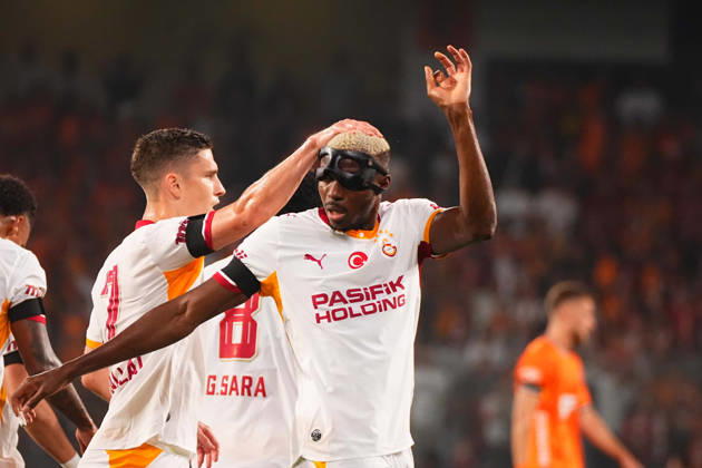 ISTANBUL, TURKEY - SEPTEMBER 04: Victor Osimhen of Galatasaray SK celebrates after scoring the first goal of his team during the Turkish Super League 2026 27 match between Baseaksehir FK and Galatasaray SK at Basaksehir Fatih Terim Stadium, 2026 in Istanbul, Turkey. Istanbul Basaksehir Turkey Copyright: xSeskimphotox BSehir-GSaray-040926 (79)