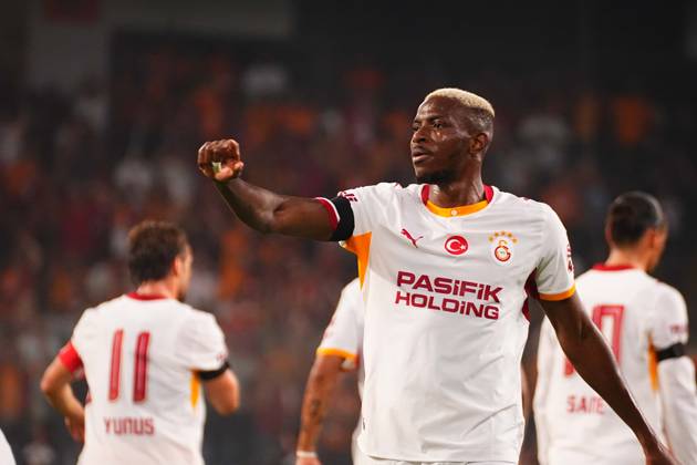 ISTANBUL, TURKEY - SEPTEMBER 04: Victor Osimhen of Galatasaray SK celebrates after scoring the first goal of his team during the Turkish Super League 2026 27 match between Baseaksehir FK and Galatasaray SK at Basaksehir Fatih Terim Stadium, 2026 in Istanbul, Turkey. Istanbul Basaksehir Turkey Copyright: xSeskimphotox BSehir-GSaray-040926 (83)