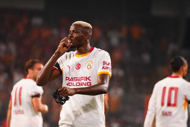 ISTANBUL, TURKEY - SEPTEMBER 04: Victor Osimhen of Galatasaray SK celebrates after scoring the first goal of his team during the Turkish Super League 2026 27 match between Baseaksehir FK and Galatasaray SK at Basaksehir Fatih Terim Stadium, 2026 in Istanbul, Turkey. Istanbul Basaksehir Turkey Copyright: xSeskimphotox BSehir-GSaray-040926 (85)