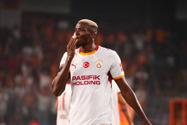 ISTANBUL, TURKEY - SEPTEMBER 04: Victor Osimhen of Galatasaray SK celebrates after scoring the first goal of his team during the Turkish Super League 2026 27 match between Baseaksehir FK and Galatasaray SK at Basaksehir Fatih Terim Stadium, 2026 in Istanbul, Turkey. Istanbul Basaksehir Turkey Copyright: xSeskimphotox BSehir-GSaray-040926 (86)