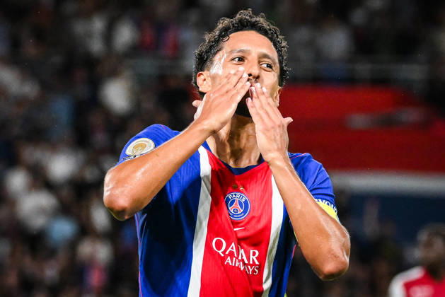 September 4, 2026, Paris, France, France: MARQUINHOS of PSG celebrates his goal during the Ligue 1 match between Paris Saint-Germain (PSG) and AS Monaco at Parc des Princes Stadium on September 04, 2026 in Paris, France. Paris Saint-Germain V AS Monaco - Ligue 1  - ZUMAm308 20260904_zsp_m308_010 Copyright: xMatthieuxMirvillex