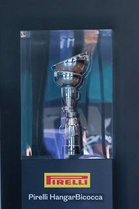 F1 Grand Prix of Italy 2026 (Free Practice 1) in Monza, Italy - 04 Sep 2026 Trophy Fragile seen during F1 Grand Prix of Italy 2026 Monza Italy Copyright: xFabrizioxCarabellix xSOPAxImagesx Fabrizio-Carabelli-1446569