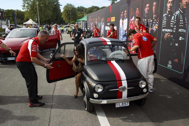 F1 - ITALIAN GRAND PRIX 2026 LECLERC Charles (mco), Scuderia Ferrari SF-26, portrait and his wife Alexandra Saint Mleux during the Formula 1 Gran Premio d™Italia 2026, Italian Grand Prix, 13th round of the 2026 Formula One World Championship, WM, Weltmeisterschaft from September 4 to 6, 2026 on the Autodromo Nazionale Monza, in Monza, Italy - MonzaItaly  Copyright: xXavixBonillax