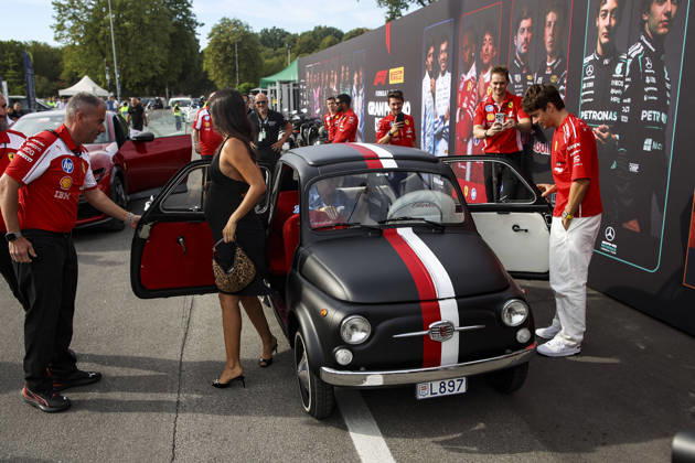 F1 - ITALIAN GRAND PRIX 2026 LECLERC Charles (mco), Scuderia Ferrari SF-26, portrait and his wife Alexandra Saint Mleux during the Formula 1 Gran Premio d™Italia 2026, Italian Grand Prix, 13th round of the 2026 Formula One World Championship, WM, Weltmeisterschaft from September 4 to 6, 2026 on the Autodromo Nazionale Monza, in Monza, Italy - MonzaItaly  Copyright: xXavixBonillax