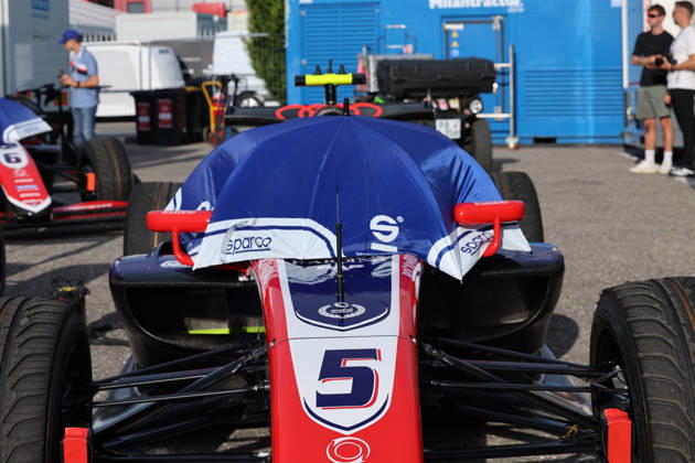 Monza, Italy, September 3–6, 2026, 2026 FIA Formula 3 Championship, Italy, Monza, Saturday Sprint Race. Pictured: Freddie Slater (GBR), Car No. 5, at the pre-start, Autodromo Nazionale Monza Copyright: xFotostandx xFWMEDIAx