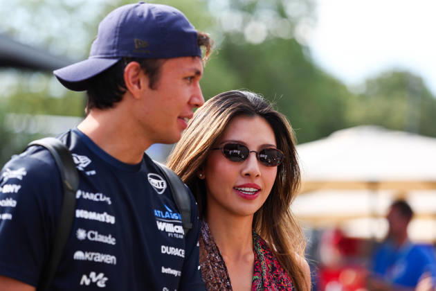 Alexander Albon of Thailand and Williams Racing and Lily Muni He, Qualifying, F1 Grand Prix of Italy, on September 5, 2026, in Monza, Italy. Photo by Diogo Cardoso DeFodi Images. Alexander Albon of Thailand and Williams Racing and Lily Muni He, Qualifying, F1 Italian Grand Prix, Autodromo Nazionale Monza on September 5, 2026, in Monza, Italy. Photo by Diogo Cardoso DeFodi Images