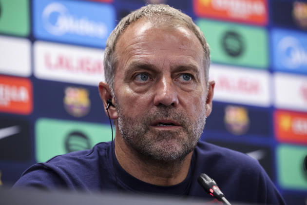 Fußball, Spanien, FC Barcelona, Pressekonferenz mit Hansi Flick