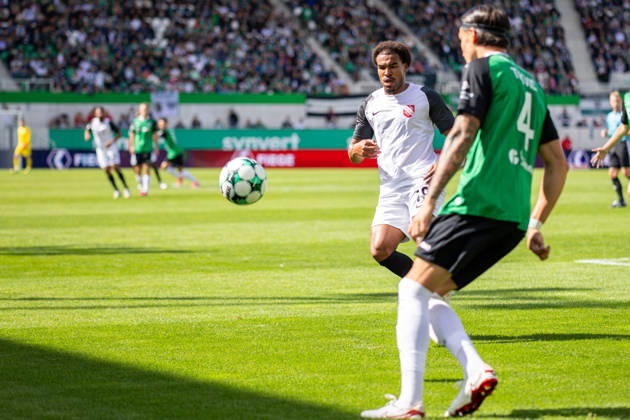 L R Eric Voufack, TSV Havelse, 19, Antonio Tikvic, SC Preussen Münster, 04 GER, SC Preussen Münster vs. TSV Havelse, Soccer, 3rd Division, Matchday 4, 2026–2027 Season, September 5, 2026 DFL regulations prohibit any use of photographs as image sequences and or quasi-video GER, SC Preussen Münster vs. TSV Havelse, Soccer, 3rd Division, Matchday 4, 2026–2027 season, September 5, 2026, Münster Copyright: xEibner-Pressefoto JanxRollingerx EP_JSK