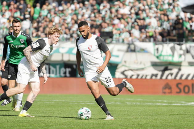 Germany 3rd Division 2026–2027, Matchday 4: SC Preußen Münster vs. TSV Havelse, Saturday, September 5, 2026, LVM Preußenstadion, Münster, North Rhine-Westphalia, Germany. Jesse Tugbenyo (TSV Havelse) has the ball 33 times. Copyright: xMerlexKölkingx