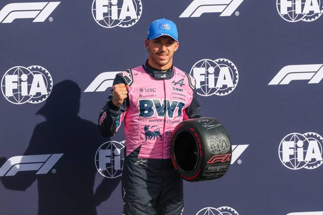 Qualifying winner, pole position in the race, Pierre Gasly of BWT Alpine 10 with the Pole Position Award, qualifying, Italian Grand Prix, motorsports, men, Formula 1, September 5, 2026, Monza, Lombardy, Italy Copyright: xkolbert-press ChristianxKolbertx