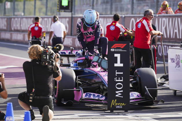 FORMULA 1 ITALIAN GRAND PRIX 2026 Pierre Gasly (FRA) 10 Alpine in parc ferme after taking Pole Position in qualifying during the Formula 1 Pirelli Italian Grand Prix 2026, Round 13 of the 2026 Formula 1 World Championship, WM, Weltmeisterschaft from 4th - 6th September 2026 at the Monza Circuit, Monza, Italy. Credit: Robbie Hoad Every Second Media Editorial use only. All images are copyright Every Second Media Limited. No images may be reproduced without prior permission. Copyright: xIMAGO EveryxSecondxMediax ESM-2135-0312 RobbiexHoadx xEveryxSecondxMediax