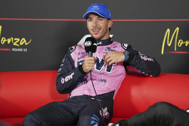 FORMULA 1 ITALIAN GRAND PRIX 2026 Pierre Gasly (FRA) 10 Alpine in the Post Qualifying press conference, PK, Pressekonferenz after taking Pole Position during the Formula 1 Pirelli Italian Grand Prix 2026, Round 13 of the 2026 Formula 1 World Championship, WM, Weltmeisterschaft from 4th - 6th September 2026 at the Monza Circuit, Monza, Italy. Credit: Robbie Hoad Every Second Media Editorial use only. All images are copyright Every Second Media Limited. No images may be reproduced without prior permission. Copyright: xIMAGO EveryxSecondxMediax ESM-2135-0304 RobbiexHoadx xEveryxSecondxMediax