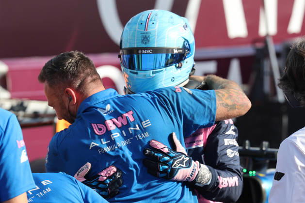 RECORD DATE NOT STATED 5th September 2026; Autodromo Nazionale Monza, Monza, Italy; Formula 1 Italian Grand Prix 2026 Qualifying Day; Pierre Gasly (FRA) BWT Alpine F1 Team is congratulated by team mates PierrexTeyssot