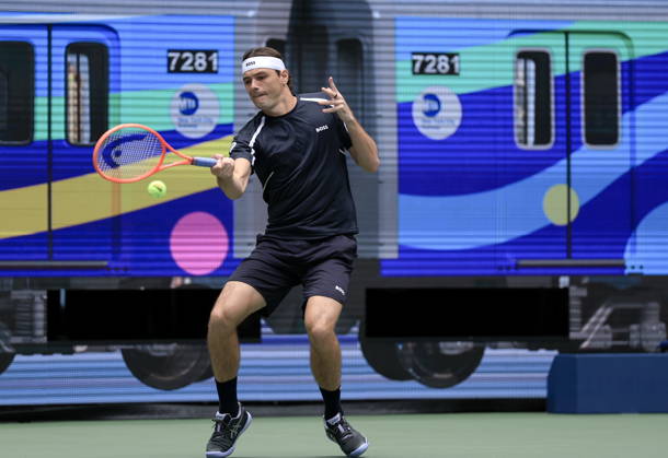 US Open tennis tournament - Day 7 Taylor Fritz of USA warms up before his match against Francisco Cerundolo of Argentina during the Men‚Äôs Singles round 3 of the US Open Tennis Championships at the USTA Billie Jean King National Tennis Center in Flushing Meadows, New York, USA, 05 September 2026. The 2026 US Open tournament runs from 23 August through 13 September. FLUSHING MEADOWS NEW YORK United States  Copyright: xCRISTOBALxHERRERA-ULASHKEVICHx