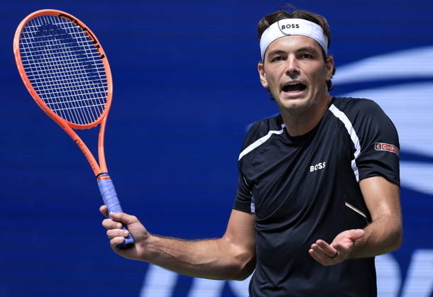 US Open tennis tournament - Day 7 Taylor Fritz of USA reacts during his match against Francisco Cerundolo of Argentina during the Men‚Äôs Singles round 3 of the US Open Tennis Championships at the USTA Billie Jean King National Tennis Center in Flushing Meadows, New York, USA, 05 September 2026. The 2026 US Open tournament runs from 23 August through 13 September. FLUSHING MEADOWS NEW YORK United States  Copyright: xCRISTOBALxHERRERA-ULASHKEVICHx