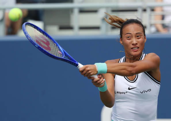 September 5, 2026, New York City, New York, USA: QINWEN ZHENG of China during the match against M. Keys of USA in the third round of Grand Slam tournament US Open. New York, USA. Tennis: US Open - Qinwen Zheng  - ZUMAc278 20260905_zsp_c278_040 Copyright: xMarcinxCholewinskix