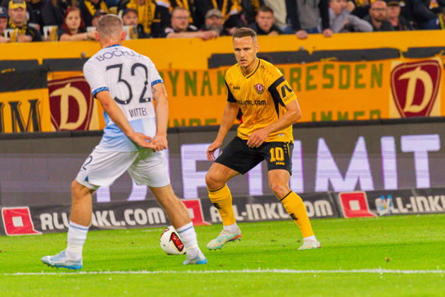 Germany 2. Bundesliga, 2026–2027 Season, September 5, 2026, Matchday 4, SG Dynamo Dresden vs. VfL Bochum, Rudolf Harbig Stadium (Jakob Lemmer SG Dynamo Dresden), 10 am Kickoff Copyright: xMichellexLukax