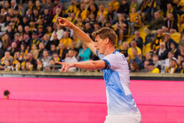 Germany 2. Bundesliga, 2026–2027 Season, September 5, 2026, Matchday 4, SG Dynamo Dresden vs. VfL Bochum, Rudolf Harbig Stadium, Oliver Olsen (VfL Bochum), 13 gestures, body language, emotion Copyright: xMichellexLukax