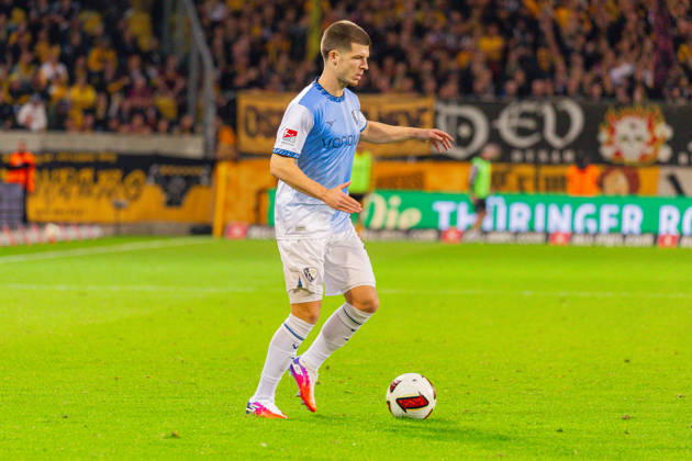 Germany 2. Bundesliga, 2026–2027 Season, September 5, 2026, Matchday 4, SG Dynamo Dresden vs. VfL Bochum, Rudolf Harbig Stadium, Jarne Steuckers VfL Bochum, 14 on the ball Copyright: xMichellexLukax