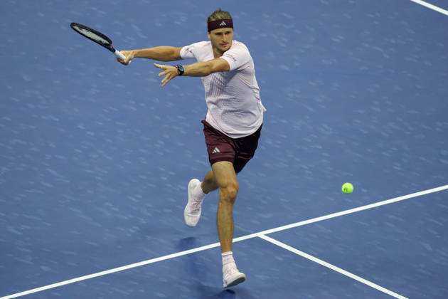 US Open tennis tournament - Day 7 Alexander Zverev of Germany in action against Alejandro Tabilo of Chile during the Men™s Singles third round of the US Open Tennis Championships in Flushing Meadows, New York, USA, 05 September 2026. FLUSHING MEADOWS NEW YORK United States  Copyright: xBRIANxHIRSCHFELDx