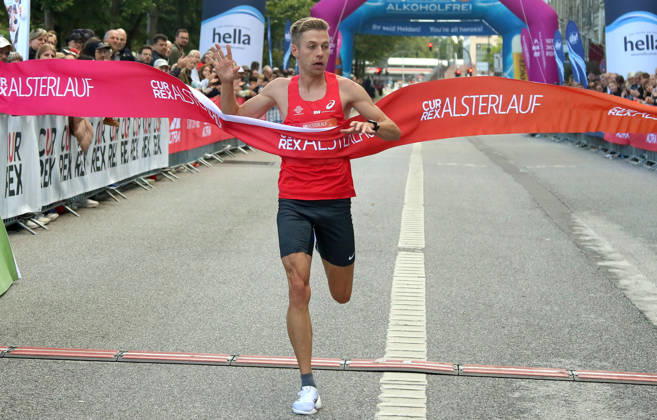 Athletics, the Alster Run in Hamburg