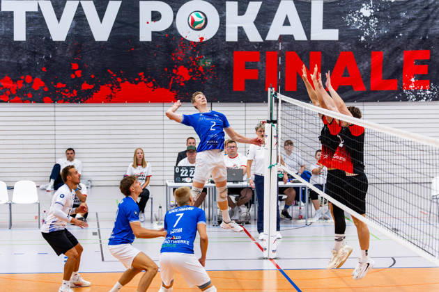 September 6, 2026, GER, Volleyball, Men, Season 26, Thuringia Cup Final, Volleyball Day, Blue Volleys Gotha vs. VSV Jena 90 Richard Werner Blue Volleys Gotha, 2 99089 Erfurt, Rieths Sports Complex, Thuringia, Germany