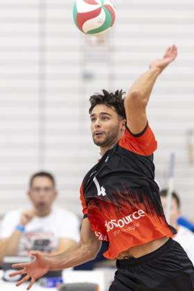 TVV Men s Cup Final: Blue Volleys Gotha vs. 1 VSV Jena 90, Erfurt, September 6, 2026. Hannes May 4 1 VSV Jena 90. TVV Men s Cup Final: Blue Volleys Gotha vs. 1 VSV Jena 90, Riethsporthalle, Erfurt September 6, 2026 Copyright: xBEAUTIFULxSPORTS Duehringx