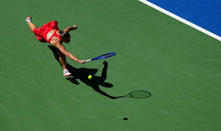 Marta Kostyuk is beaten down the line 2026 US Open, Day Eight, USTA Billie Jean King National Tennis Center, New York, USA - 06 Sep 2026New York USTA Billie Jean King National T New York (NY) United States of America EDITORIAL USE ONLY No use with unauthorised audio, video, data, fixture lists, club league logos or live services. Online in-match use limited to 120 images, no video emulation. No use in betting, games or single club league player publications.  Copyright: xJavierxGarcia Shutterstockx 17137666o