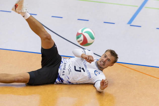 TVV Men s Cup Final: Blue Volleys Gotha vs. 1 VSV Jena 90, Erfurt, September 6, 2026, Len Spankowski 5, Blue Volleys Gotha, TVV Men s Cup Final: Blue Volleys Gotha vs. 1 VSV Jena 90, Riethsporthalle, Erfurt September 6, 2026 Copyright: xBEAUTIFULxSPORTS Duehringx