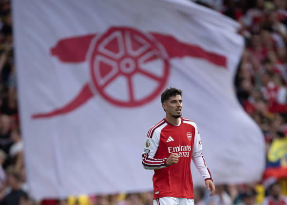 Arsenal FC v Chelsea FC - Premier League 2026 27 LONDON, ENGLAND - SEPTEMBER 6: Kai Havertz celebrates scoring the equalising goal for Arsenal during the Premier League 2026 27 match between Arsenal FC and Chelsea FC at Emirates Stadium on September 6, 2026 in London, United Kingdom. London Emirates Stadium England United Kingdom Copyright: xVisionhausx 776515680