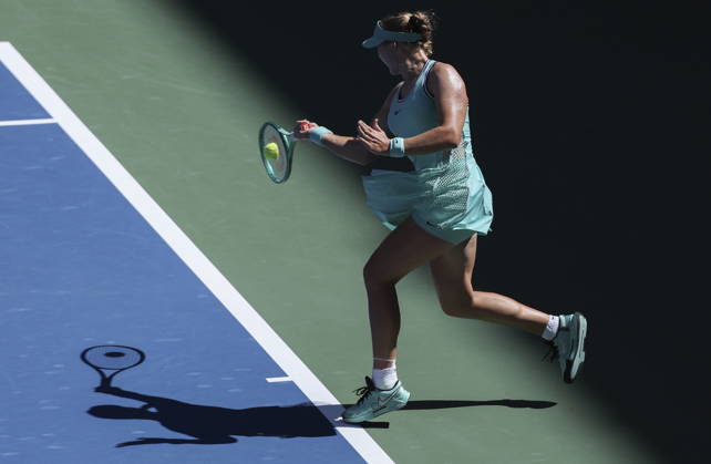 US Open tennis tournament - Day 9 Mirra Andreeva of Russia in action against Anastasia Potapova of Austria during the Women s Singles round 4 of the US Open Tennis Championships at the USTA Billie Jean King National Tennis Center in Flushing Meadows, New York, USA, 07 September 2026. The 2026 US Open tournament runs from 23 August through 13 September. FLUSHING MEADOWS NEW YORK United States Copyright: xSARAHxYENESELx
