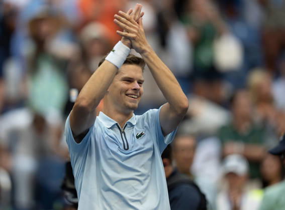 2026 US Open - Day 9 NEW YORK, NEW YORK - SEPTEMBER 7: Alexander Blockx of Belgium celebrates winning his match against Francisco Cerundolo of Argentina during the 2026 US Open - Day 9 at USTA Billie Jean King National Tennis Center on September 7, 2026 in New York, New York. New York USTA Billie Jean King National Tennis Center New York United States Copyright: xSusanxMullane ISIxPhotosx 9754