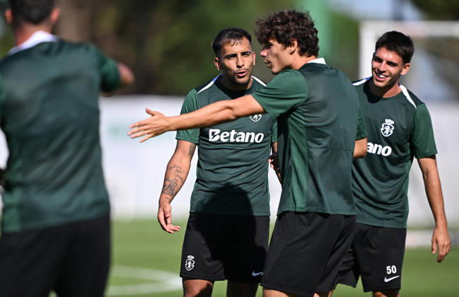 Ahead of Sporting CP - Galatasaray UEFA Champions League opener LISBON, PORTUGAL - SEPTEMBER 08: Sporting CP players attend a training session at the Cristiano Ronaldo Academy in Lisbon, Portugal on September 08, 2026, ahead of their UEFA Champions League opening match against Galatasaray. Burak Akbulut Anadolu Lisbon Portugal. Editorial use only. Please get in touch for any other usage.  Copyright: x2026xAnadoluxBurakxAkbulutx
