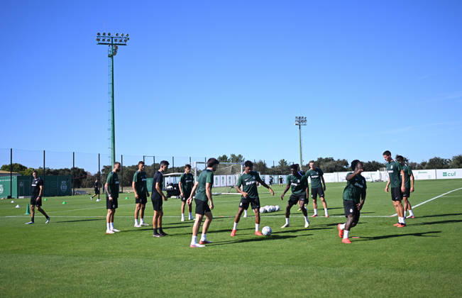 Ahead of Sporting CP - Galatasaray UEFA Champions League opener LISBON, PORTUGAL - SEPTEMBER 08: Sporting CP players attend a training session at the Cristiano Ronaldo Academy in Lisbon, Portugal on September 08, 2026, ahead of their UEFA Champions League opening-week match against Galatasaray. Burak Akbulut Anadolu Lisbon Portugal. Editorial use only. Please get in touch for any other usage.  Copyright: x2026xAnadoluxBurakxAkbulutx