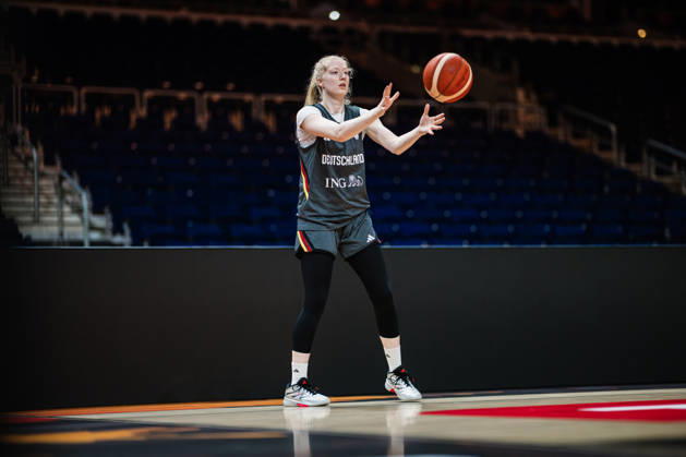 FIBA Women’s Basketball World Cup 2026 Germany Training Session, September 8, 2026, Frieda Buhner, Germany, 20 Basketball, FIBA Women’s Basketball World Cup 2026, Final Phase, Germany Training on September 8, 2026, at the Uber Arena, Berlin Copyright: xBEAUTIFULxSPORTS Tonhäuserx