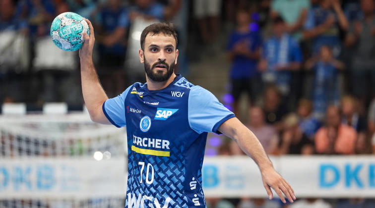 September 6, 2026, Germany, Stuttgart, Handball: TVB Stuttgart vs. Füchse Berlin, Mohamed Amine Darmoul (TVB)