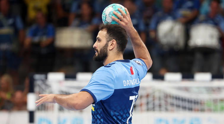 September 6, 2026, Germany, Stuttgart, Handball: TVB Stuttgart vs. Füchse Berlin, Mohamed Amine Darmoul (TVB)