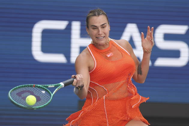 US Open tennis tournament - Day 10 Aryna Sabalenka of Belarus in action against Linda Noskova of Czechia during the Women Singles Quarterfinals match of the US Open Tennis Championships in Flushing Meadows, New York, USA, 08 September 2026. FLUSHING MEADOWS NEW YORK United States  Copyright: xSARAHxYENESELx