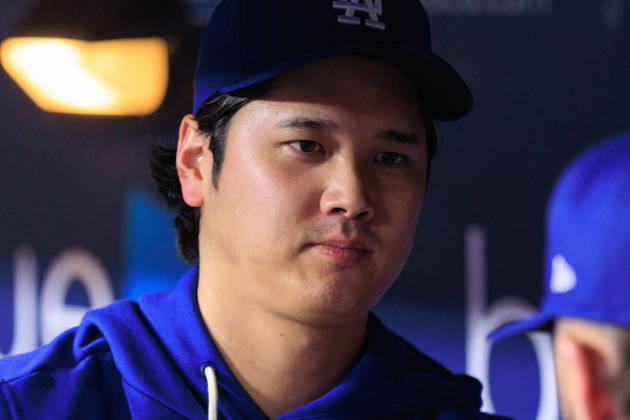 September 8, 2026, Los Angeles, California, USA: Shohei Ohtani 17 of the Los Angeles Dodgers during a regular-season MLB, Baseball Herren, USA game against the Cincinnati Reds on Tuesday September 8, 2026 at Dodger Stadium in Los Angeles, California. Ohtani was held out of the DodgersÃ¢â‚¬â ¢ starting lineup. Dodgers defeat Reds, 3-2. JAVIER ROJAS PI Los Angeles USA - ZUMAp124 20260908_zaa_p124_008 Copyright: xJavierxRojasx