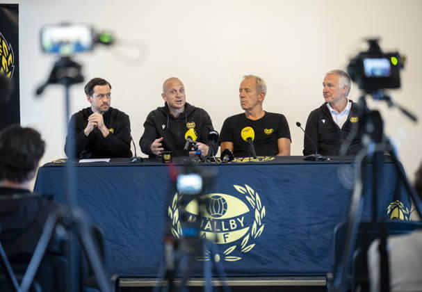 Football, Sweden, Mjällby AIF, press conference