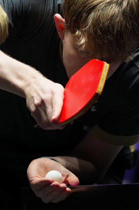 (260909) -- MACAO, Sept. 9, 2026 -- Tom Jarvis serves during the men s singles round of 32 match between Matsushima Sora of Japan and Tom Jarvis of England at the 2026 World Table tennis, Tischtennis (WTT) Champions Macao in Macao, south China, Sept. 9, 2026. ) (SP)CHINA-MACAO-TABLE TENNIS-WTT-MEN S SINGLES (CN) CheongxKamxKa 